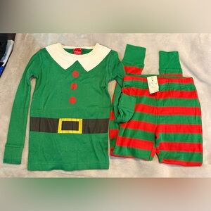 Target Green and Red Elf Pajama Set for Kids